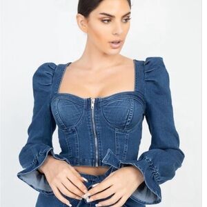 Denim Doll Baby Top